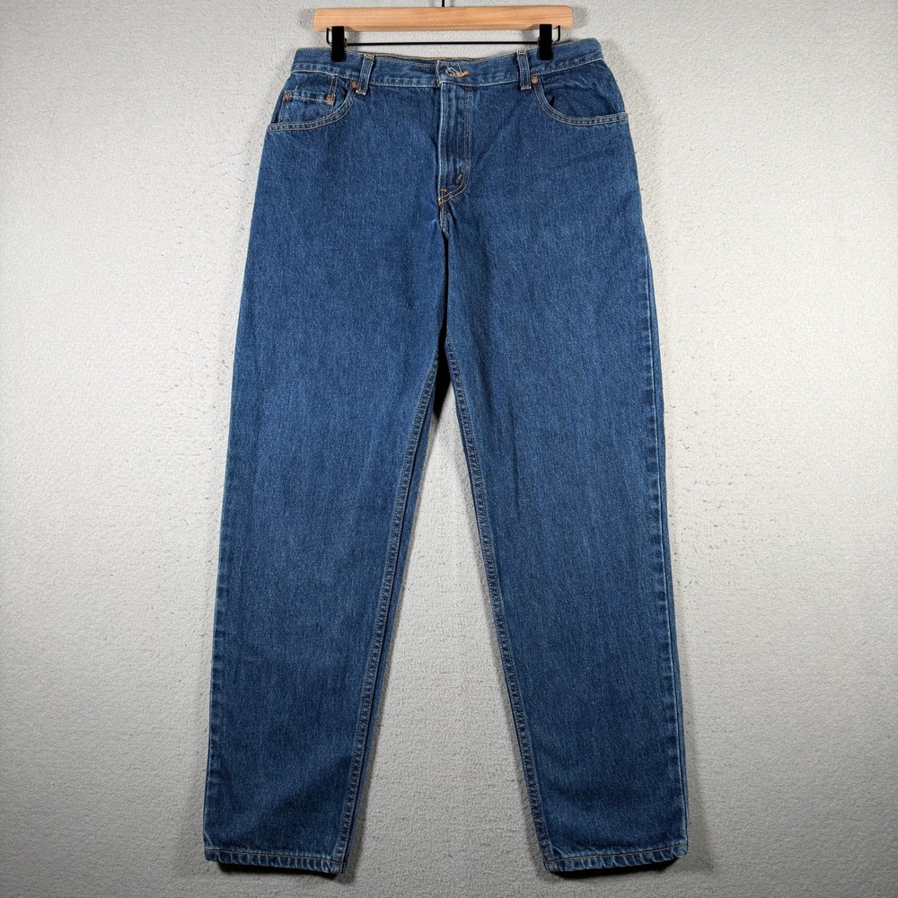 Vintage Levis 550 Classic Relaxed Tapered Jeans Womens 14L Medium‎ Wash Blue